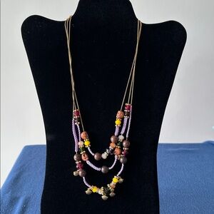 Betsey Johnson Multicolor Beaded Necklace